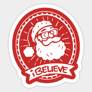 I Believe  Christmas Sticker